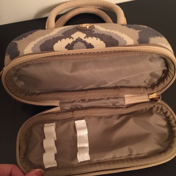 SPARTINA 449 Linen Fabric Mini Bag Makeup Handbag - Picture 3 of 7